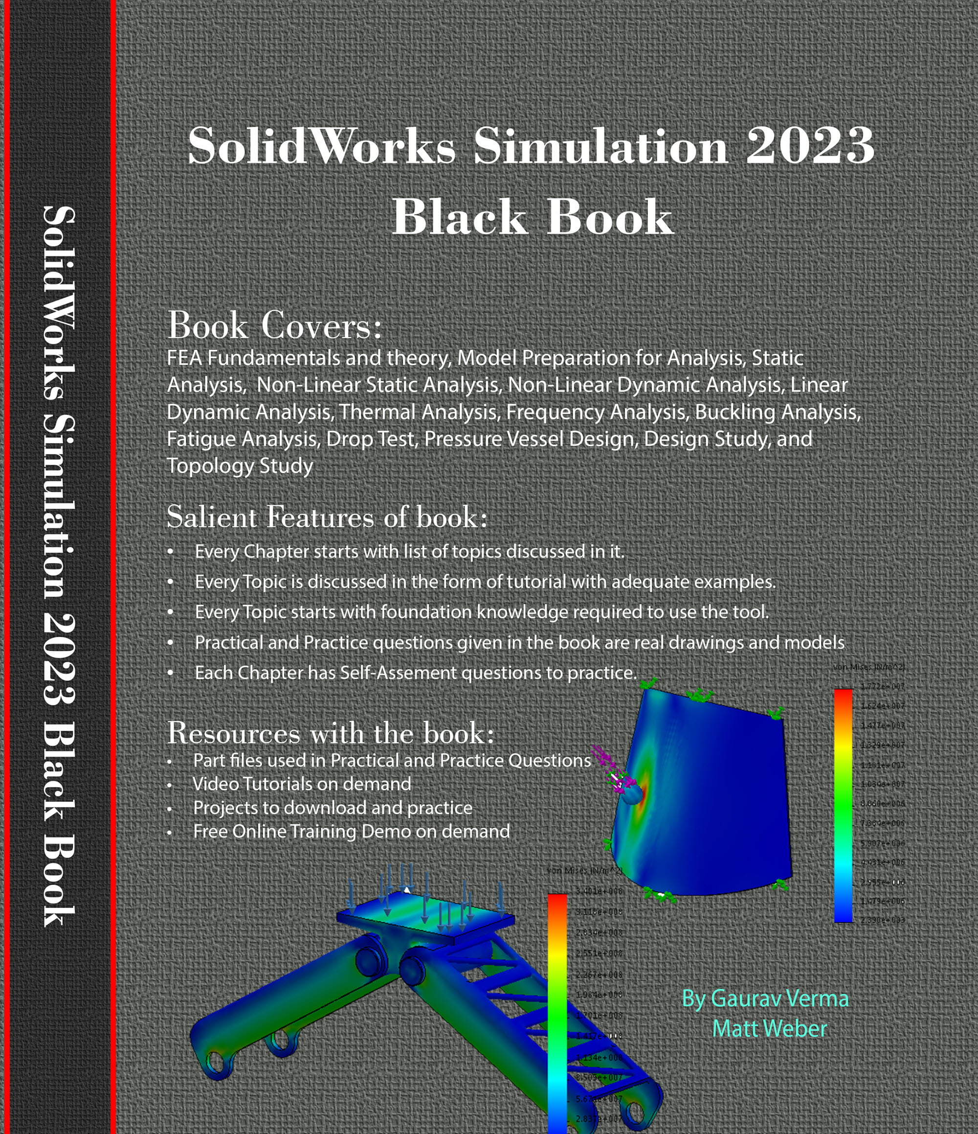 SolidWorks Simulation 2023 Book Cover