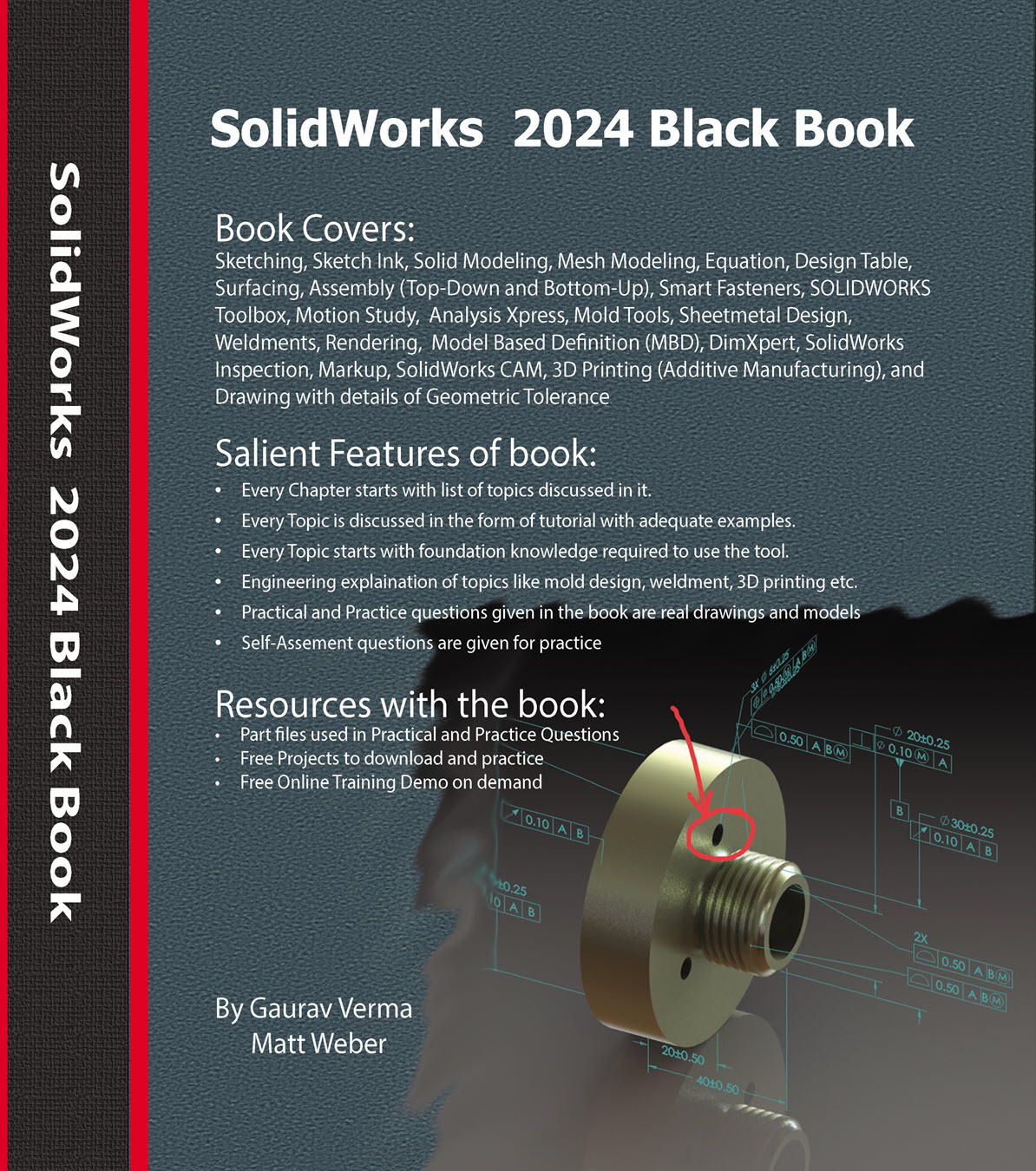 SolidWorks 2024 Black Book Cover